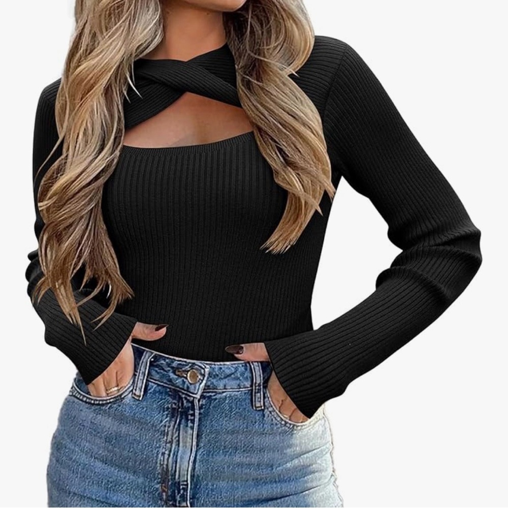 NWT Zeagoo Women's Off-Shoulder Beige Sweater E12